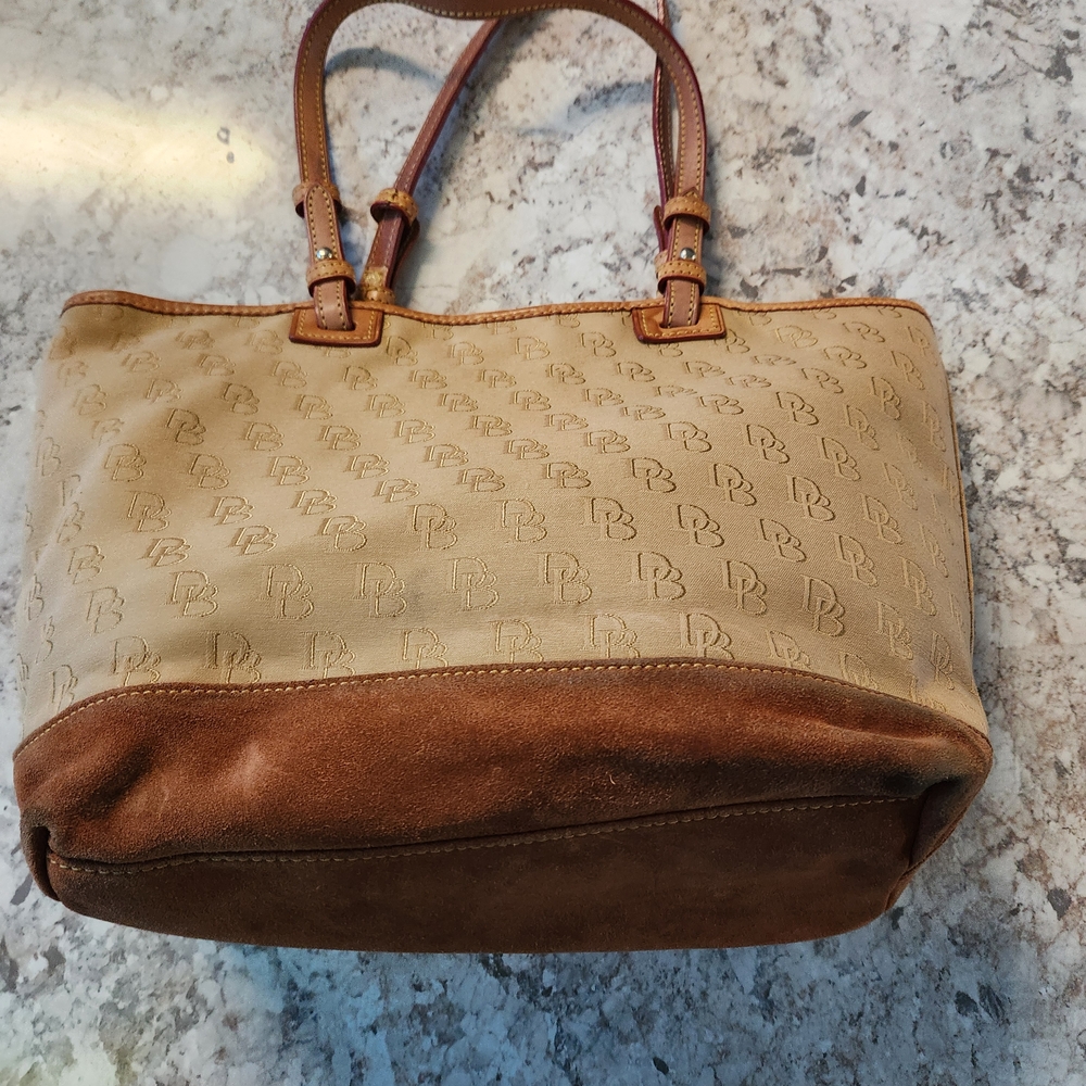Dooney & Bourke Tan and Brown Tote Bag